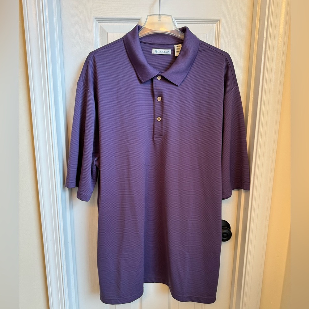 Cubavera short sleeve polo shirt. Men's 3XLT moisture wicking golf office resort